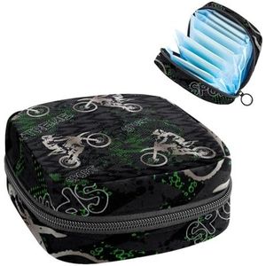 Opbergtas voor maandverband, menstruatiekit tas voor school, menstruatiecup zakje, maandverband organizertas, grunge motorcross jongen