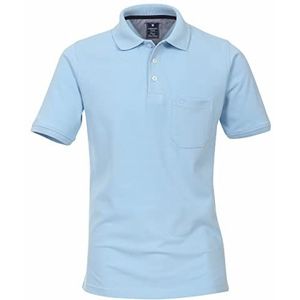 Redmond basic poloshirt licht blauw, Maat 3XL