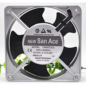 Original 109S072UL 12CM 220V 18/16W 120 * 38MM aluminum frame AC cooling fan