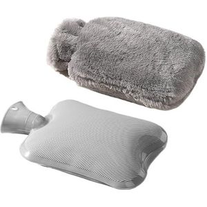 Warmwaterkruik warm je handen en buik warmwaterzak warmwaterzak (grijze stoffen hoes)