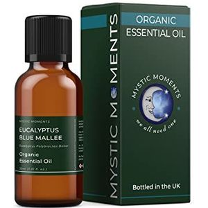 Mystic Moments | Biologische Eucalyptus Blue Mallee Etherische Olie 30ml - Pure & Natuurlijke Olie voor Diffusers, Aromatherapie & Massage Blends Veganistisch GGO-vrij