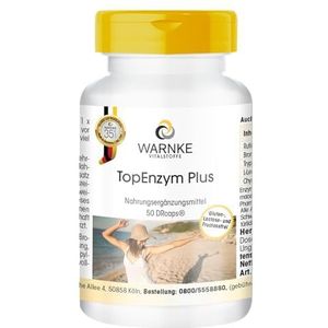 Enzymcomplex - rutine, bromelaïne, trypsine en chymotrypsine - Topenzym Plus - 50 capsules | Warnke Vitalstoffe - Duitse apotheekkwaliteit