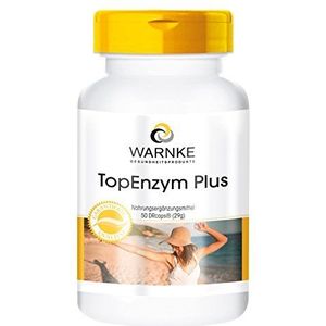 Enzymcomplex - Bromelaïne, Trypsine, Chymotrypsine en Rutoside - Topenzym Plus - 50 capsules | Warnke Vitalstoffe - Duitse apothekerskwalitei