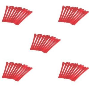 5 Set van 10x Siliconen Brillen End Tips Oor Sok Tubes Vervangingen Rood