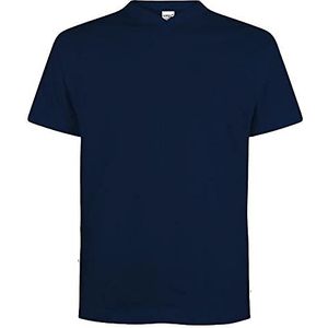 Logostar Basic Bigsize T-shirt voor heren, oversized shirt 3XL - 15XL, katoenen T-shirt met V-hals, Donkerblauw, 4XL Grote maten