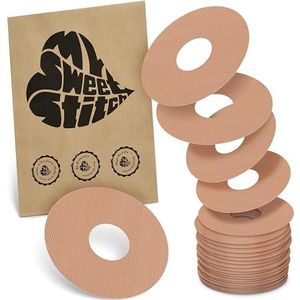 MySweetStitch - 25 x KatheterPatch, Katheterplakker met sterke hechting, Infusiepleister voor insulinepomp-infusieset (bijv. MiniMed, T:slim en Medtronic Guardian), Beige