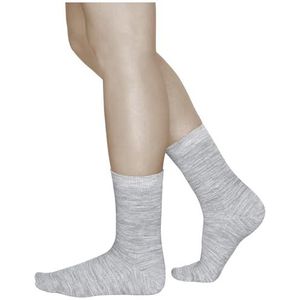 VITSOCKS 80% Merino Wol Sokken Dames Warm Dun Zacht Ademend (3 PAAR) Wollen Wintersokken, lichtgrijs, 35-38