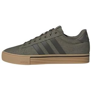 adidas Men's Daily 4.0 Sneaker, Olive Strata/Shadow Olive/Gum, 5.5