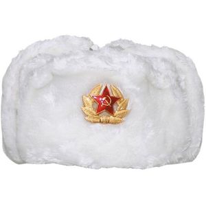 MFH Russian Winter Pet Wit met Badge maat L
