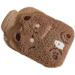 Warmwaterkruik 2 stuks grote warmwaterzak voor menstruatiepijn, gevulde menstruatie, koliekverwarming, pluche handwarmers, fles warmwaterzak (1000 ml 03)