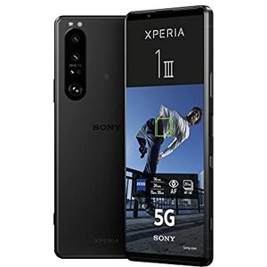 Sony Xperia 1 III - 6,5 inch 21:9 CinemaWide 4K HDR OLED-scherm - 120Hz vernieuwingsfrequentie - vier lensopties - Android 11 - SIM-vrij - 12 GB RAM - 256 GB opslag - Dual SIM hybride - zwart
