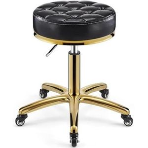 FXLUHAY Hoogte Verstelbare Rolling Swivel Kruk met Heavy Duty Hydraulische Metalen Base voor Keuken Salon Clinic Bar (F)