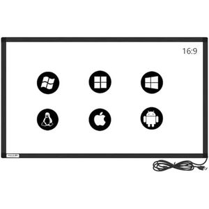 GreenTouch 86 inch IR Touch Overlay Infrarood Multi Touch Frame Zonder Glas Plug and Play..