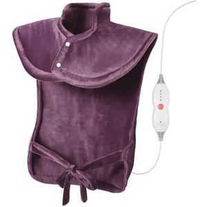 Verwarmingskussen voor rug, schouder en nek, elektrisch warmtekussen met 4 temperatuurstanden en 1,5 uur automatische uitschakeling, rugverwarmer, elektrische deken, 60 x 85 cm