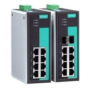 Unmanaged full Gigabit Ethernet switch with 8 10/100/1000BaseT(X) ports, 0 to 60°C operating temperature