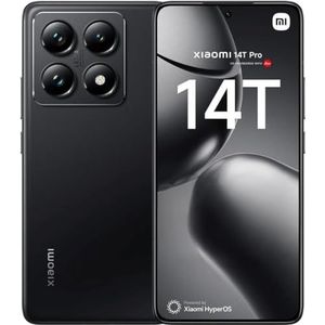Xiaomi 14T Pro Smartphone 12GB + 256GB MediaTek Dimensity 9300+ 5000mAh batterij 120W Hyper Charge, Blac