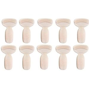 5 Paar Hak Kussen Pads for Schoenen Inlegzolen for Vrouwen Hoge Hakken Liner Grip Insert Hak Pijnbestrijding Pad schoenmaat Reducer Filler (Color : 5 pair Beige)