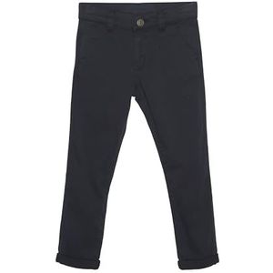 MINYMO Basic 133343 Chinobroek voor jongens, stoffen broek, lange broek, Dark Navy (9078), 116 cm