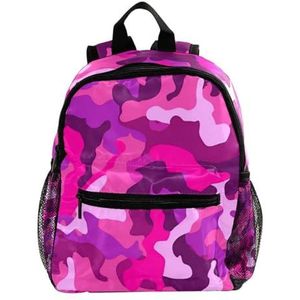 GIAPB Reisrugzakken voor vrouwen, herenrugzak, keperweefsel, abstracte roze camouflage, B40wi8lawoh, 25.4x10x30 cm/10x4x12 in, Rugzak Rugzakken