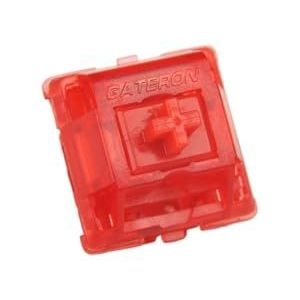 SXFSFEF 10-pack v2 5pin schakelaars transparant smokey behuizing blauw geel rood zwart stil zwart mechanisch toetsenbord (kleur: rode inkt)