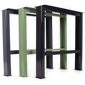 Werkbankframe staal WBG-650/700-1000, voor werktafel, in hoogte verstelbaar paktafel, metalen stalen voet (1 stuks)