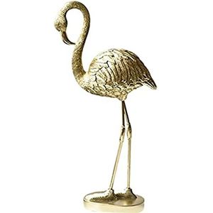 Gouden Flamingo Decoratie Beeldjes, Woondecoratie Woonkamer Ornament Bruiloft Accessoire Hars Craft Display
