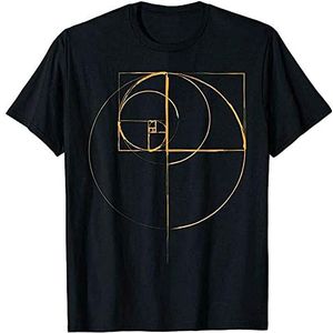 Stella Harmon Fibonacci Golden Ratio Circle T Shirt Colour6 S