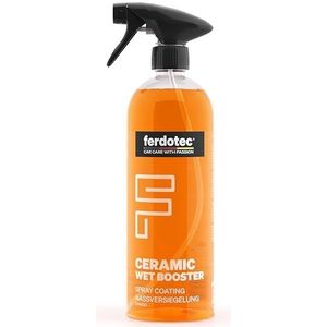FERDOTEC Ceramic Wet Booster (750 ml) Hydrofobe SiO2 natte verzegeling met langdurige bescherming, glans en verzorging voor autolak, nano-keramische coating, keramische afdichting