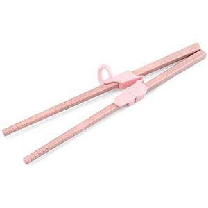 3-Delige Afneembare Trainingseetstokjes Voor Kinderen, Leerhulpmiddelen Voor Kinderen Voor Beginnende Jongens En Meisjes (Roze)