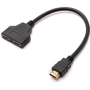 MeLphi HDMI Line Splitter 1/2 0,25 meter 1 ingang 2 HDMI-uitgangen 1/2 Line HD Crossover HDMI