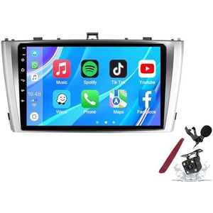 Android 14 Autoradio Sat Navi voor T-oyota Avensis T27(2008-2015) 9 Inch Touchscreen Multimedia Speler met Draadloze Carplay GPS Navigatie FM RDS Bluetooth 5G-WiFi SWC DSP,M100s