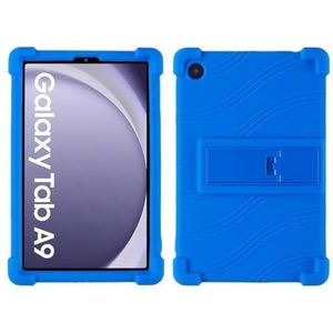 Silicon Tablet Case Geschikt for Samsung Galaxy Tab A9 8.7 inch (2023) SM-X115N X115 X110 Tab A9 Plus 11 ""SM-X216 Stand Case(Dark Blue,Tab A9 8.7inch)