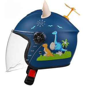 3-11 Jaar Oude Kinderhelm Elektrische Motorfiets Halve Helm, Schattige En Coole Kinderhelm, Jeugdfietshelm, Geschikt Voor Jongens En Meisjes Karthelm D,48-55CM