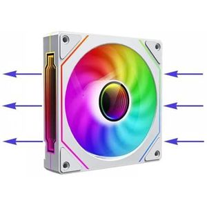 QPSJXN 120 mm Argb 5V 3Pin 12V 4-Pin PWM stille koelventilator voor computer chassis Prism 4 Pro (B)