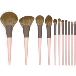Make-up borstel 11 make-up borstel set, een volledige set professionele zacht haar losse poeder blozen borstel make-up tools cosmetische producten