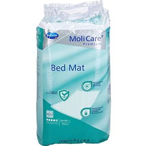 MoliCare Premium Bed Mat 5 drops: bedinleggers met absorberende kern van celstofpulp, 60x90 cm, 25 st