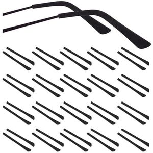 Siliconen coating, 20 paar, bril-eindkappen, antislip brillenpootjes, reparaties, siliconen, antislip coating, antislip, zachte antislip brillenbeugel voor brilpootjes