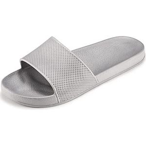 ESTRO Badslippers Heren Badschoenen Dames - Bad Pantoffels Dames Strand Slippers Dames Gom Pantoffels Vrouw Zomer Slides Heren F97 (44, Grijs 1)