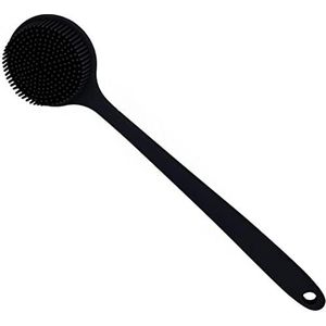 Siliconen Body Scrubber, Lange Handvat Terug Scrubber voor Douche, Siliconen Body Borstel Douche voor, Srush Back Brush Exfoliator