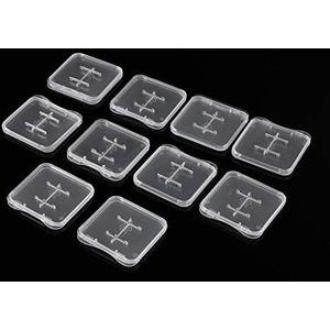10 Pack van Clear Plastic Micro SD MiC TF Geheugenkaart voor Case Houder voor Geheugen
