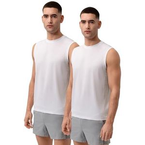 DANISH ENDURANCE - Sport Tank Top - Wit - Quick-Dry - 2-pack