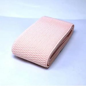 6CM brede duurzame broek rok riem Kleur elastische band/Twill elastische tape Latex elastische tape rubberen band-roze-60mm-1M