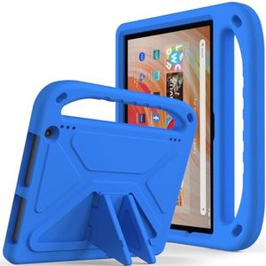 Tablet PC-hoes Compatible With Kindle Fire HD10 2023, shock absorbing, with handle,EVA, holder, sturdy tablet case for kids, lightweight Bescherming(Blu)