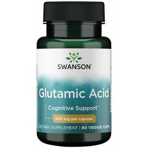 Glutamic Acid, 500mg - 60 vcaps