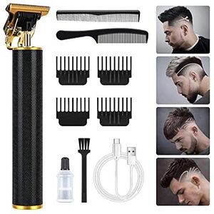 URAQT Tondeuse/baardtrimmer, professionele precisie- en langhaartrimmer voor mannen, goud