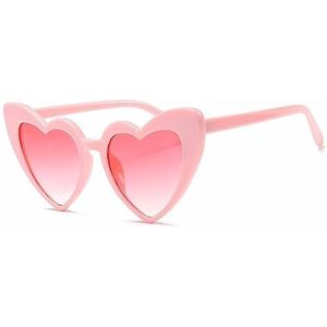 GALSOR Liefde hartvormige perzik hart zonnebril harajuku stijl selfie zonnebril (kleur: roze 2, maat: vrije maat)