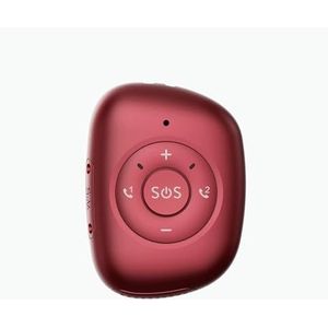 4G draadloze draagbare mini persoonlijke GPS-tracker hanger waterdicht anti-verlies for ouderen SOS-hulp(Red)