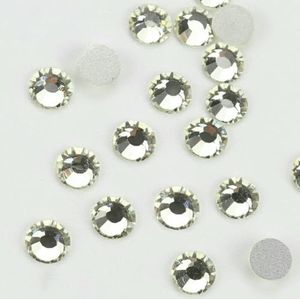 101-133 Koude Fixatie Kristallen Cristales Flatback Zilveren Achterkant Niet Hotfix Strass Voor Tassen Schoenen Kleding Telefoon DIY Nail Art-118 Jonquil-6mm SS30 288 stuks