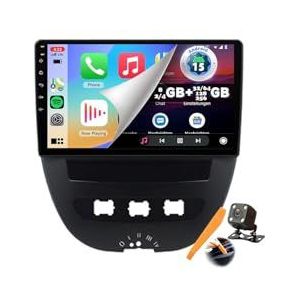 Y300s,YLOXFW Auto Stereo Android 15.0 Radio Sat Nav voor 107/Aygo/C1 2004-2015 GPS Navi 9'' Cartablet Multimedia Video Player FM BT Ontvanger met Carplay 4G 5G WiFi DSP SWC