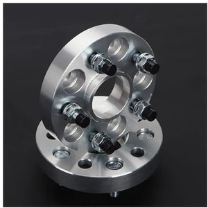 2 Stuks Universele Wielafstandshouders Voor Auto's Voor 5 Gaten 25 30 35 40mm PCD 5x120.65 CB 70.3 Mm Velgafstandhouders Velgenspacers(2PCS 30mm Silver)